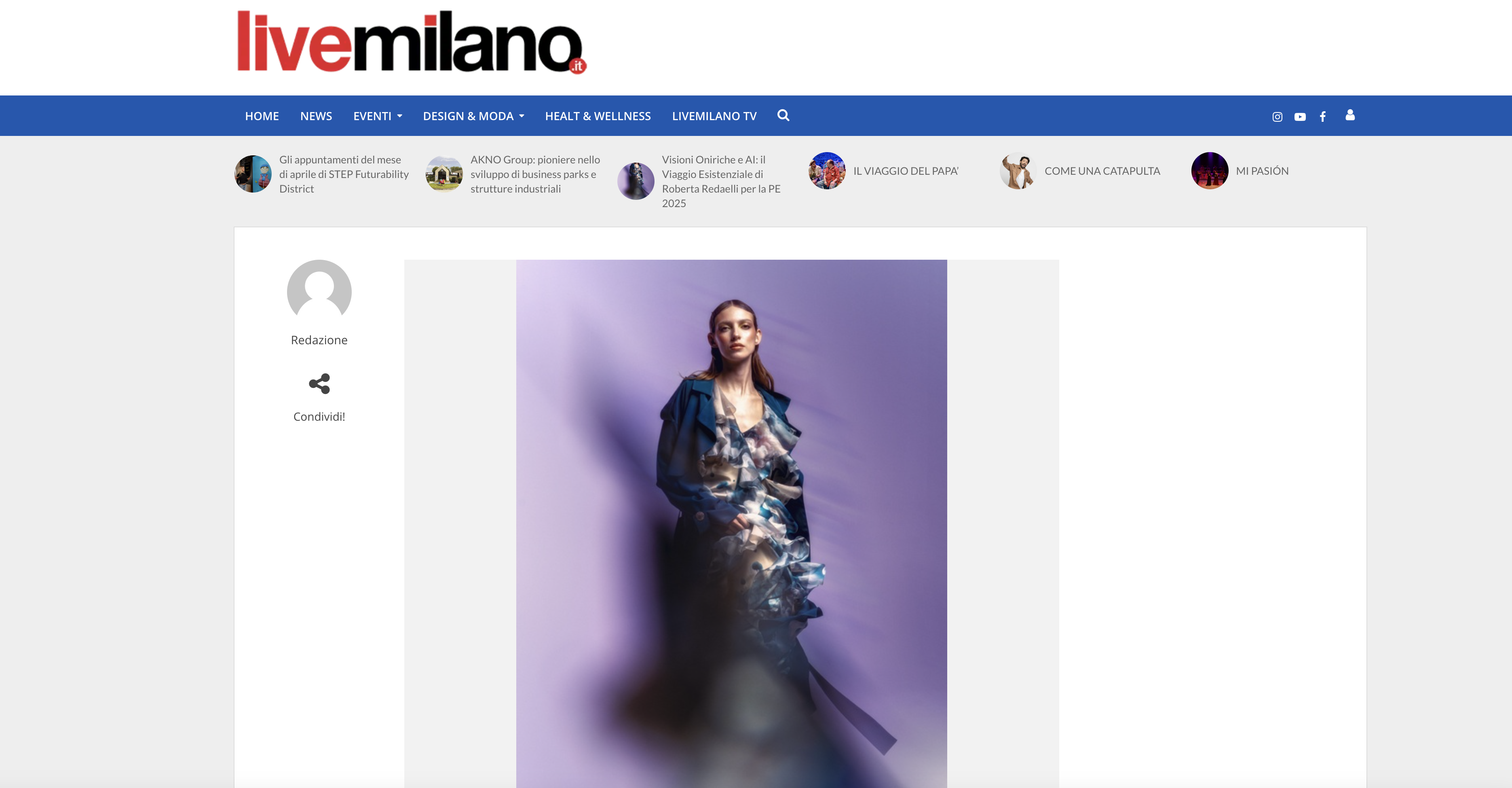 live milano 9 aprile 2025, Roberta redaelli PE25